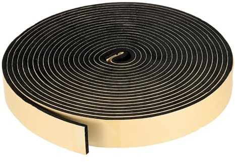 PATIKIL Foam Insulation Tape for Door 40mm W x 6mm T x 10m L Black | Self Adhesive,Weather Stripping Door Seal Strip,for Window Air Conditioning