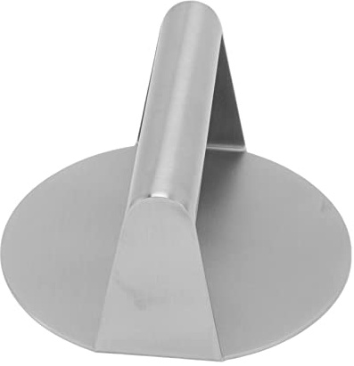 ZMCPODALK Pressa per Carne Rotonda in Acciaio Inossidabile 304, pressa per Hamburger Manuale con Comoda Impugnatura, pressa Professionale per bistecche di Pancetta per Una Cottura Uniforme,