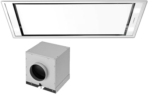 Falmec Stella Deckenhaube 120 cm Weiß inkl. Würfelmotor