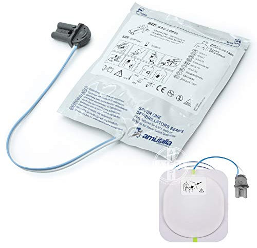 AMI ITALIA Placche originali di ricambio per defibrillatore SAVER ONE e SAVER ONE D coppia per ADULTI # Elettrodi Piastre