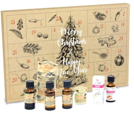 Fitness Adventskalender 2025 Puzzle Design – 24 Superfood & Protein Highlights | Bio-Zutaten - Ideal für Sportler & Gym-Fans | mituso