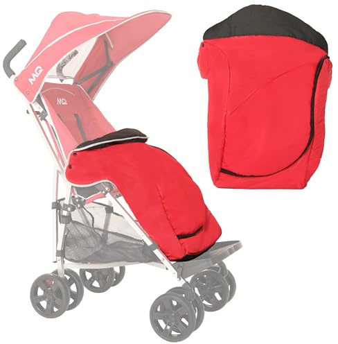 MobiQuip XL Pushchair Footmuff - Extra Large, Warm Fleece Lining, Easy Fit - Durable, Machine Washable - Official Accessories Special Needs Buggy - Coordinates with Red XL Stroller