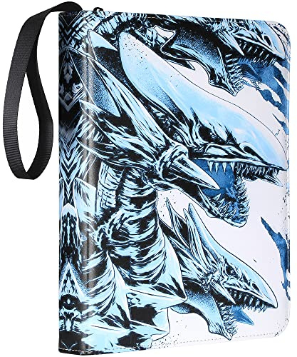 DRZERUI Card Binder for YuGiOh Cards - 9 Pocket Card Holder Book with Sleeves Compatible with Yugioh Cards, Holds 720 Cards