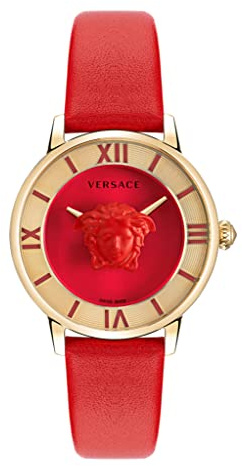 Versace Damen Armbanduhr La Medusa Rot