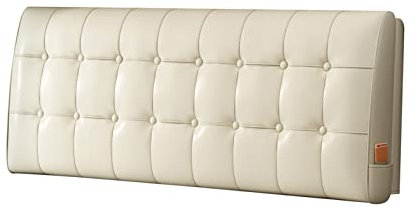 Moderne Leder Kopfteil Kissen Wandkissen Großer Kopfkissen Kopfteil Rückenlehne Button Design Lendenwirbelsäule Für Schlafsaalzimmer Daybett in Voller Größe,A,No headboard 35.4/90cm