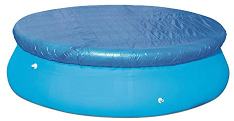 MAHWTF wasserdichte Poolabdeckung 244cm Runde Aufblasbar Pool Cover Pool Abdeckplane,Regensichere Staubabdeckung Poolabdeckplane für Familienpool Planschbecken