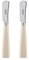 SABRE PARIS - Icône 2Pc Butter Knife Set - Butter Spreader - Stainless Steel Knife - Pearl White