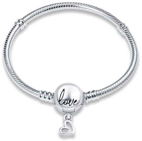 QIKAOLA S925 brazaletes de plata de ley para Pandora brazaletes estilo Pandora para regalo de joyería de la mujer
