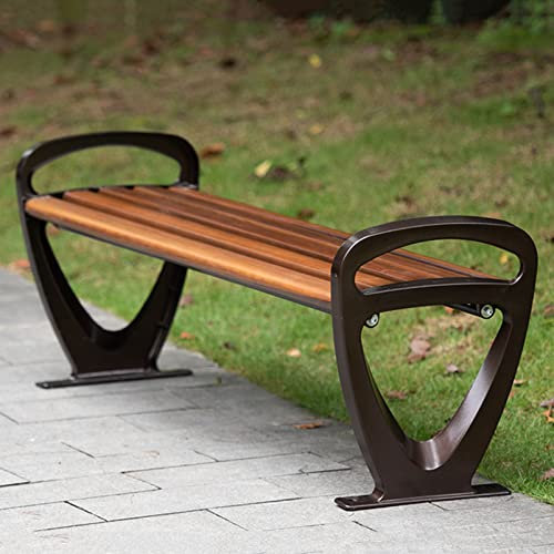 SORVA Gartenbank, Sitzbank für die Außenterrasse, Ruhebank für den Park, wetterbeständige Bank aus Aluminiumlegierung mit Lattenrost für den Außenbereich, Zweiersofa für die Terrasse, Rasenbank fü