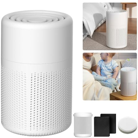 Purificador de aire de cámara silenciosa, elimina el 99,97% de los alérgenos, H13 HEPA Air Purifier, Filtración eficaz contra alergias y olores, purificador de aire con aromaterapia para el hogar de