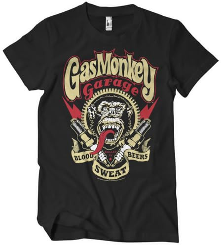 Gas Monkey Garage Offizielles Lizenzprodukt Spark Plugs Herren-T-Shirt