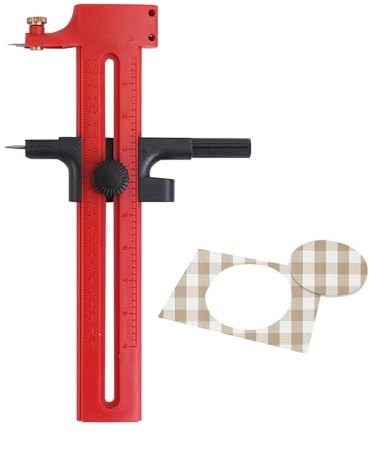 Cortador de círculos giratorios, cortador de brújula multifunción, herramienta de corte de brújula multifuncional para fines de enseñanza, proyectos de arte, fabricación de modelos