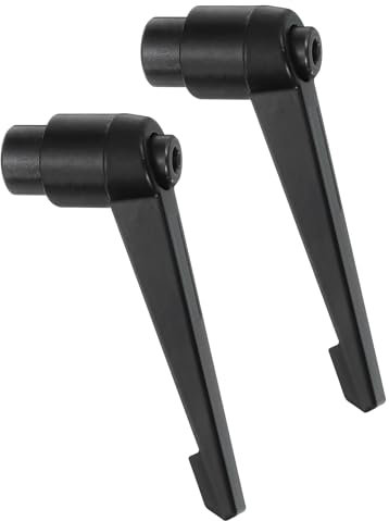 QUARKZMAN 2Pcs M10 Poignée de Serrage à Levier Réglable Femelle à Filetage, Bouton-Poussoir à Cliquet à Dégagement Rapide, Boulon Rotatif de Verrouillage pour Machines-Outils, Noir