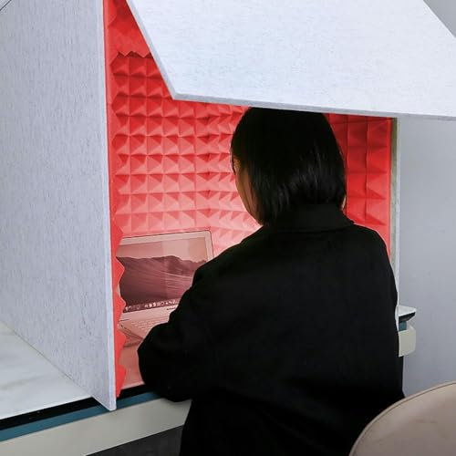 CNPRAZ Portable Vocal Booth Sound Booth Recording Equipment, Microphone Isolation Booth Box, Sound Isolation Room For Home Studio, Isolation Shield For Mic, Studio Sound Recording Singing