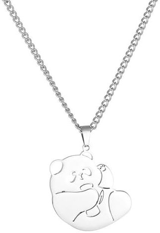 Sopodbacker Während Halskette Ketten Schmuck Herren Frauen Anhänger Necklacepanda Holding Bambus Halskette Für Männer Und Frauen Retro Männer Und Frauen