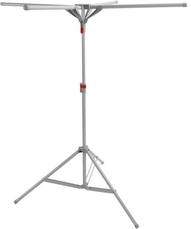 Sunicon Zusammenklappbarer Wäscheständer, bodenstehender Innenhaushalt, Kleiner Balkon, Winddicht, platzsparend, Wäscheständer (Gray)