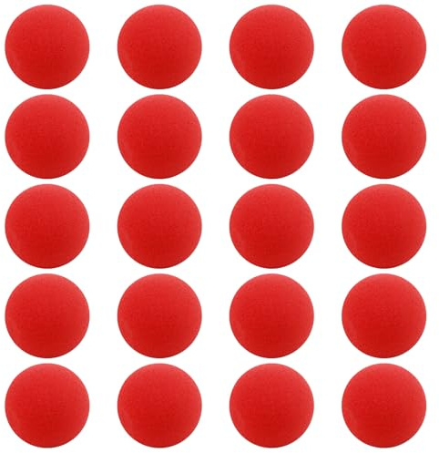 Tweozhui 20 Stück kleine bälle Ball Schaumstoff, Rote Schwammbälle, 4.5cm Magic Schaumstoffbälle Klein Weiche Schaumstoffbälle, für Zaubershows, Inklusive Anleitung für Anfänger, Schaumstoff Ball