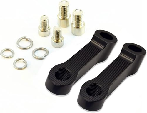 Aluminium M10 M8 CNC gefräste Motorrad Spiegel Adapter 1 Paar Motorspiegel Verlängerungen Elektrofahrzeug Rückspiegel Kit
