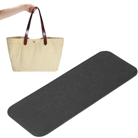 PATIKIL Filz-Basisformer 14x5 Zoll, Taschenbodenformer Pad Handtaschenfutterplatte Einsatz Bogen-Ecke für Handtaschen Tote Umhängetasche Rucksack, Schwarz