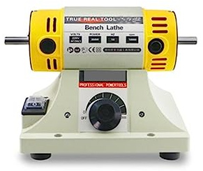 Esmeriladora de Banco, Máquina pulidora de piedra de 350W, máquina de torno de Banco de joyería de Jade for carpintería DIY, máquina de corte de Jade, amoladora , para moler, pulir y taladrar(Set 2 on