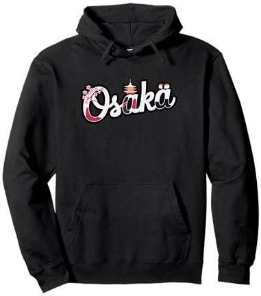 Japonés Osaka Japón Sakura Sushi Templo de flor de cerezo Sudadera con Capucha