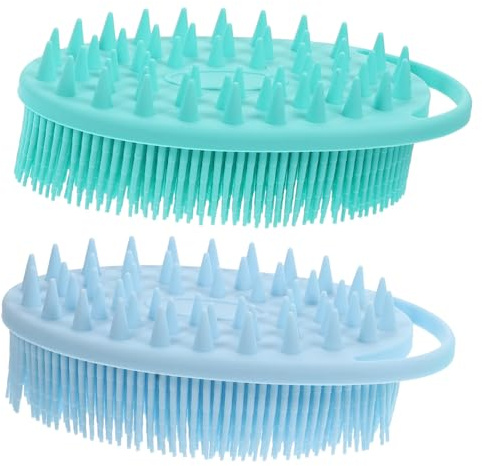 Gogogmee 2pièces Brosse De Douche Silicone Pour Corps Lot De Brosses Exfoliantes Pour Bain Douche