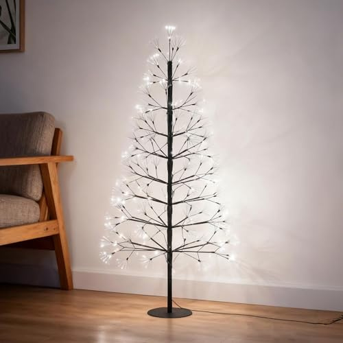 Froadp Premium LED-Baum 150cm Künstlicher Weihnachtsbaum Lichterbaum mit 1500 Kaltweißen LEDs Christbaum Weihnachtsdeko Kunstbaum für Weihnachten Halloween Partys Innen- und Außenbereich