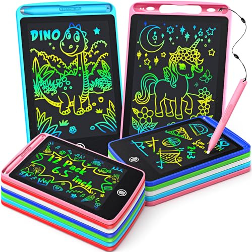 12 Piezas Pizarra Magnetica Infantil 6,5 Pulgadas, Regalos Cumpleaños Niños Colegio 3 4 5 6 7 8 Años Pizarra Magnética Infantil Juguetes Niños 6 7 8 9 10 Año Pizarra Electrónica Regalos Niño 3-12 Años