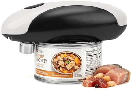 Wonlooker Electric Can Opener, Rechargeable One-Touch Automatic Tin Opener with Smooth Edge Cutting for Seniors, Arthritic and Chef, Compact Portable Hands-Free Kitchen Gadget with Type-C Fast Charge