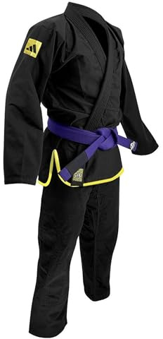 adidas BJJ Response Uniform, Brazilian Jiu-Jitsu Gi Uniform for Men, Women & Kids, Polycotton, Ultra-Light Durable Pants, Pre-Shrunk Jacket, Belt not included, 265g/9oz