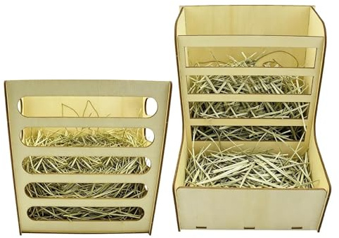 De Conejos Resistente Rack Alimentador para Animales Pequeños | Portaheno para Conejos Apto para Ardillas, Chinchillas, Hámsteres, Erizos, Conejos, Pequeñas Mascotas y Hurones