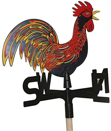 BANDERUOLA SEGNAVENTO SEGNA Vento con Punti CARDINALI Gallo GALLETTO Tetto