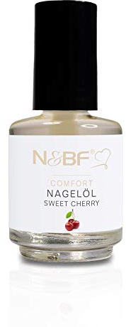N&BF Comfort - Olio per unghie con profumo, 12 ml, nutriente per unghie e cuticole a base naturale, olio Repair and Protect aiuta a rigenerare le unghie (Sweet Chery)