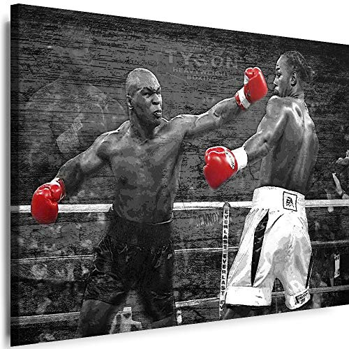 Myartstyle - Bilder Boxer Mike Tyson Sport 150 x 100 cm Leinwandbilder Xxl - 1 Teilige Wandbilder Kunstdrucke w-a-2041-18