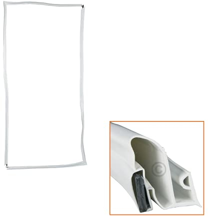 DL-pro Juego de juntas universales para puertas, 200 x 100 cm, con junta de goma, para fijación en nevera-congelador