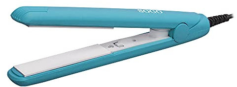 Sogo Mini piastra per capelli personale blu da viaggio, portatile e versatile con piastre in ceramica, 25 W, compatta e funzionale (SS-3802)