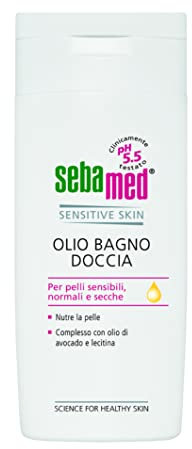 Sebamed Olio Bagno Doccia, per Pelli Sensibili, Normali e Secche, pH 5.5, 200 ml
