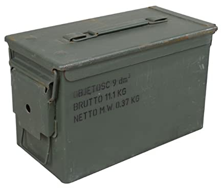 Moooble Munitionskiste Metall Aufbewahrungskiste Militärkiste Munitionsbox (4API)