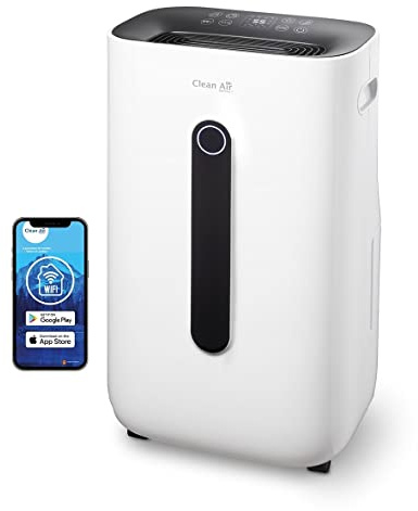 Luftentfeuchter und Luftreiniger - Clean Air Optima CA-705 SMART- Entfeuchtungsleistung bis 16 Liter/Tag - mit HEPA-Filter, Ionisator & UV-C Lampe - Geeignet bis 50m²/125m³