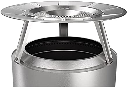 Solo Stove Yukon Heat Deflector, With 3 Detachable Legs, Accessory for Yukon Fire Pit, Captures and redirects warmth, Stainless Steel, height: 28 cm, diameter: 76 cm, 4,5 kg