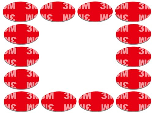 Rusoz Doppelseitiges Klebeband 10 Stück Montageband Schweres wasserfestes schwarzes Schaumstoffband runden 30mm ohne Rückstände für Kfz-Dekorationen und LED-Leuchtstreifen