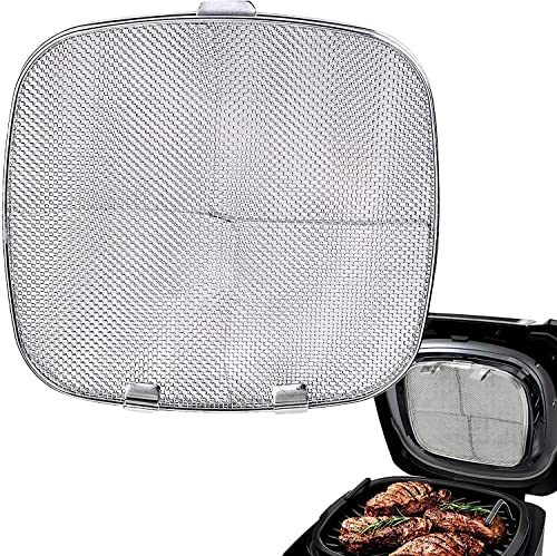 Edelstahl Spritzschutz für Ninjas Foodi AG301, Wiederverwendbares 5-in-1 Grillzubehör für den Innenbereich, Feinmaschiger Spritzschutz für Ninjas Foodi AG300, AG300C, AG301C, AG302, AG400