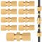 EFUTURETIME 10 x Conectores de Línea de Freno de 4,75 mm, 3/16 Conector Universales de Línea de Freno, Cobre Niquelado