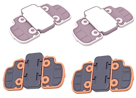 DOITOOL 4pezzi Sicurezza Per Serraturper Finestre e Porte Blocco Anti-apertura Pratico e Facile Da Installare Per La Protezione Domestica