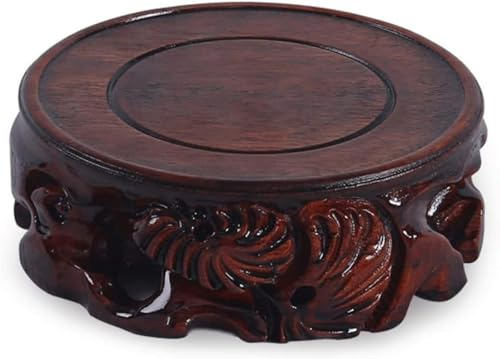 JUGALIADC Blumenhocker 10–20 cm Blumentopfständer Aus Holz Mit Kiefernmuster, Kunsthandwerk, Massivholzsockel, Blumenvasen, Stein Display Rack