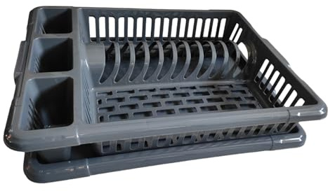 Savealot large Plastic Dish Drainer Rack Plastic Dish Drainer and Cutlery Rack, dish rack