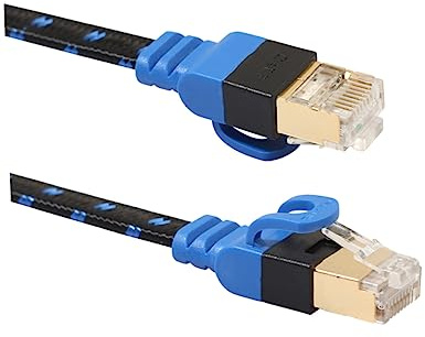 jojofuny 10g Cable De Doble Metros Con Malla De Para Lan Pc Servidores Impresoras Enrutadores Nas Teléfonos Dispositivos Poe