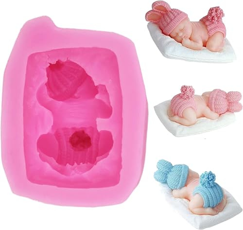 Moule Silicone Ange Polymère 3D Gâteau Pâtes Bébé Outil Cuisson Fondant Moules Savon pour la Décoration Gâteaux Pâte Fondante Conception Bonbons