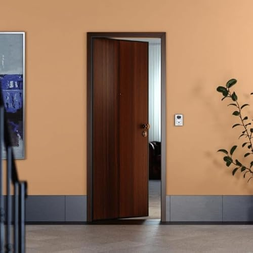 Top Security Defender - Porta italiana blindada de acero clase 3, 80/85/90 x 210 cm, cerradura cilíndrica europea, sensor