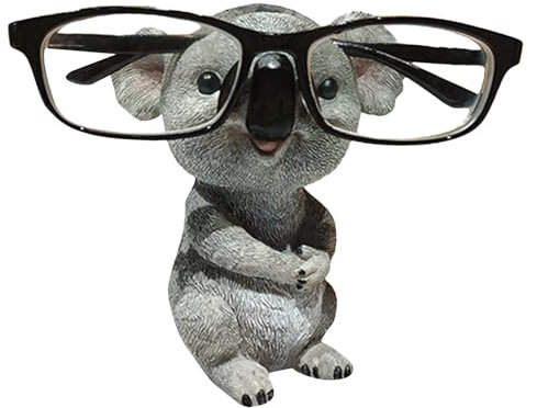 Naqqios Koala-Brillenhalter, süßer Tier-Brillenhalter | Cartoon-Koala-Statue aus Kunstharz - Tierskulptur-Desktop-Ornament, schöne Auto-Innendekoration